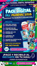 PACK DIGITAL FIGURITAS DEL MUNDIAL + ÁLBUM + FIGURITAS ESPECIALES  Y NEYMAR